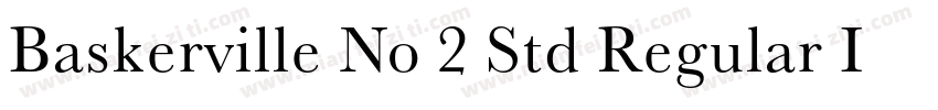 Baskerville No 2 Std Regular Itali字体转换